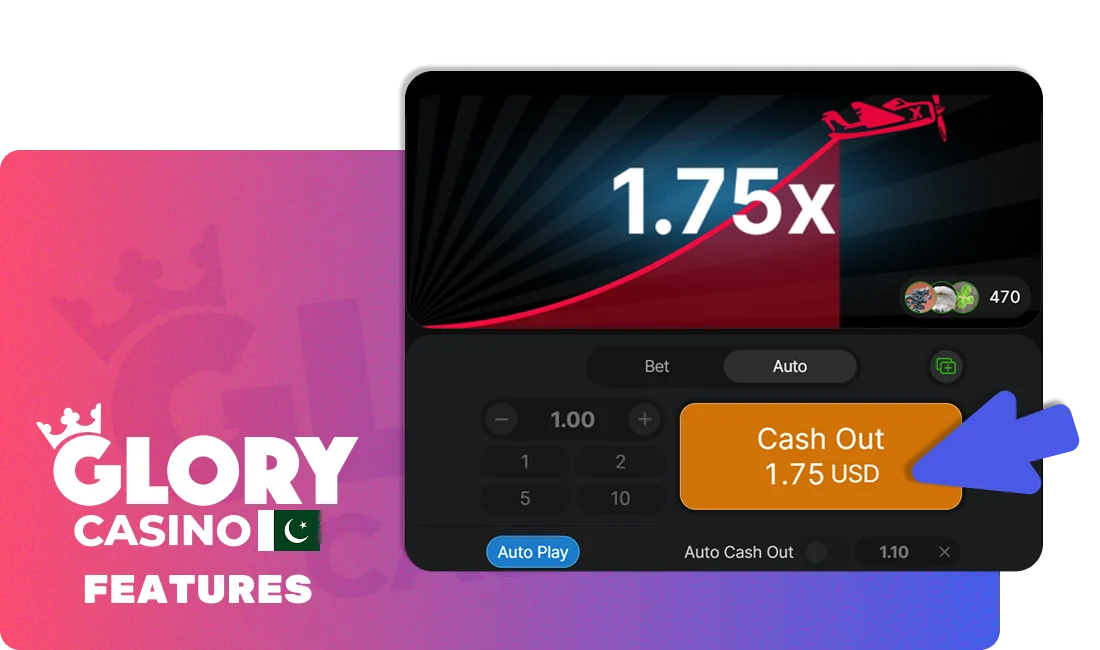 Funcrionality st Aviator game - Glory Casino
